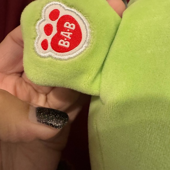 Build a Bear: SKOOSHERZ™ Spring Green Frog Stuffed Animal - Picture 7 of 8